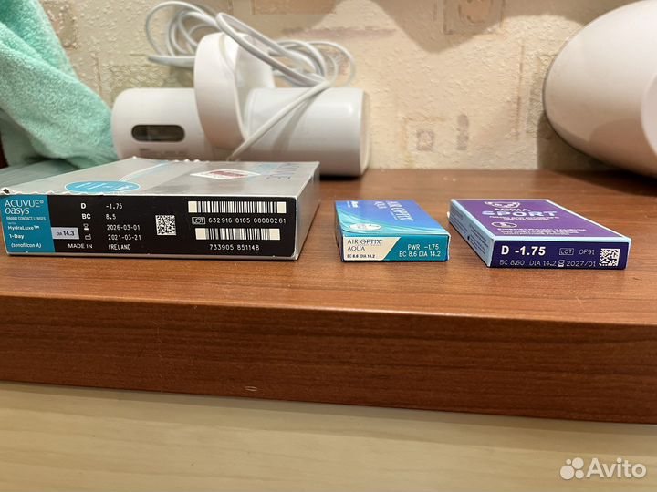 Линзы контактные