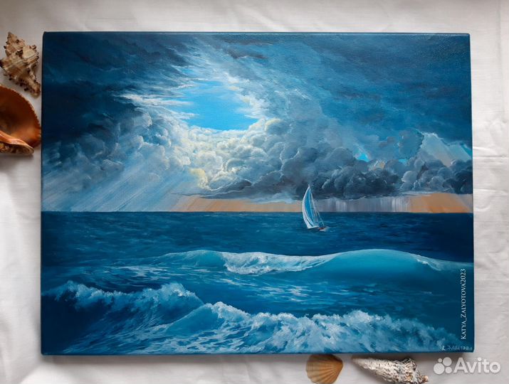 Картины маслом. Ручная работа. Море