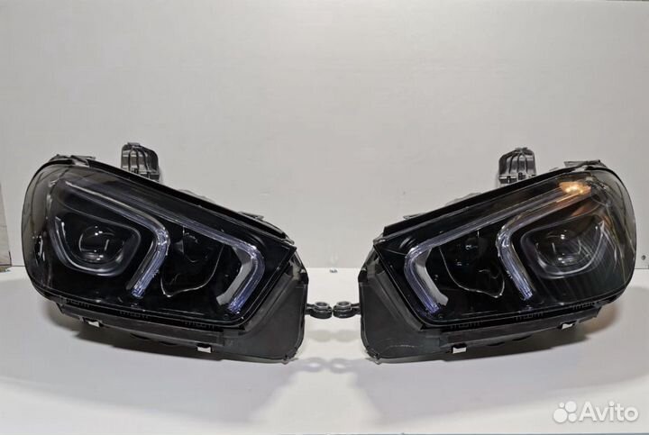 Фары GLE 167 Мерседес с одной линзой в сборе