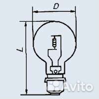 Лампа прожекторная пж24-220