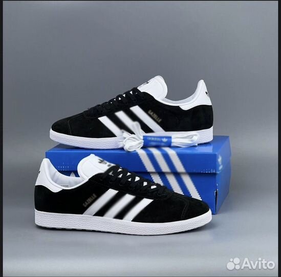 Кроссовки Adidas Gazelle Black White