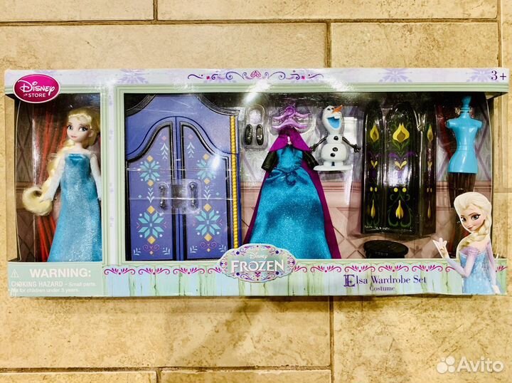 Новый набор Эльза Гардероб 13 см Frozen Оригинал