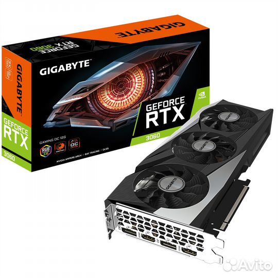 Видеокарта gigabyte RTX 3060 gaming OC 12GB