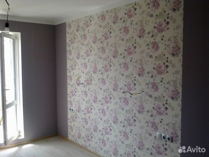 Поклейка обоев