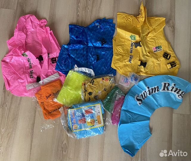 Жилет круг нарукавники для плавания новые