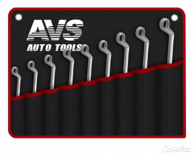 Набор ключей гаечных накидных изогнутых K2N9M