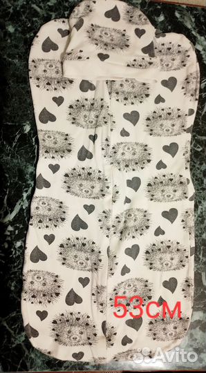 Конверт кокон для сна малышей от 0-3 мес