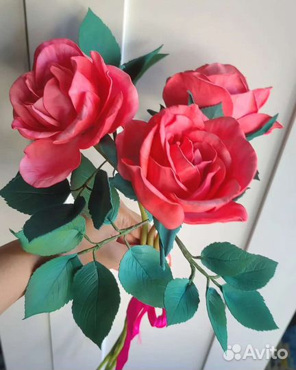 Цветы ручной работы,интерьерьерные цветы