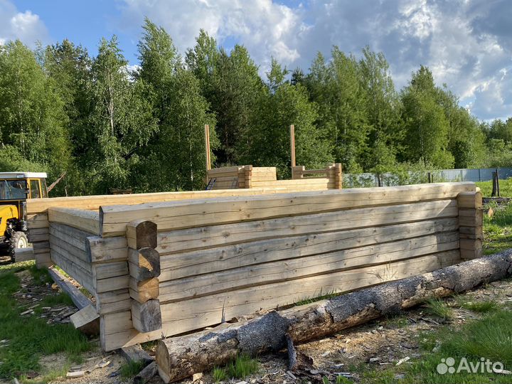 Сруб дома, сруб бани