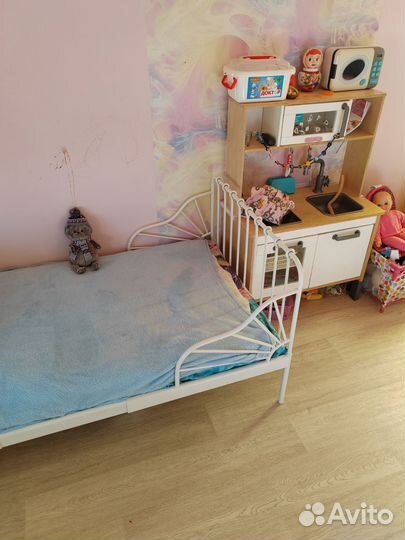 Детская кровать IKEA миннен