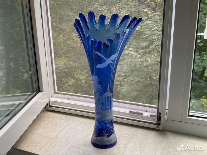 Ваза цветное стекло