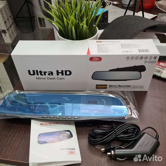 Видеорегистратор зеркало новое 1080р