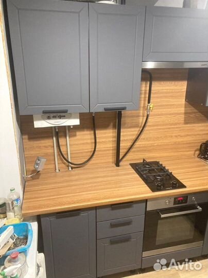 Кухонный гарнитур серый модульный новый
