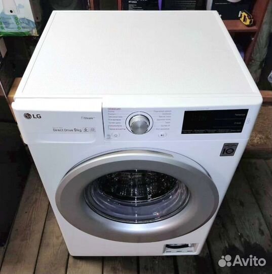 Стиральная машина LG F4M5VS4W - 9 кг (Инвертор)