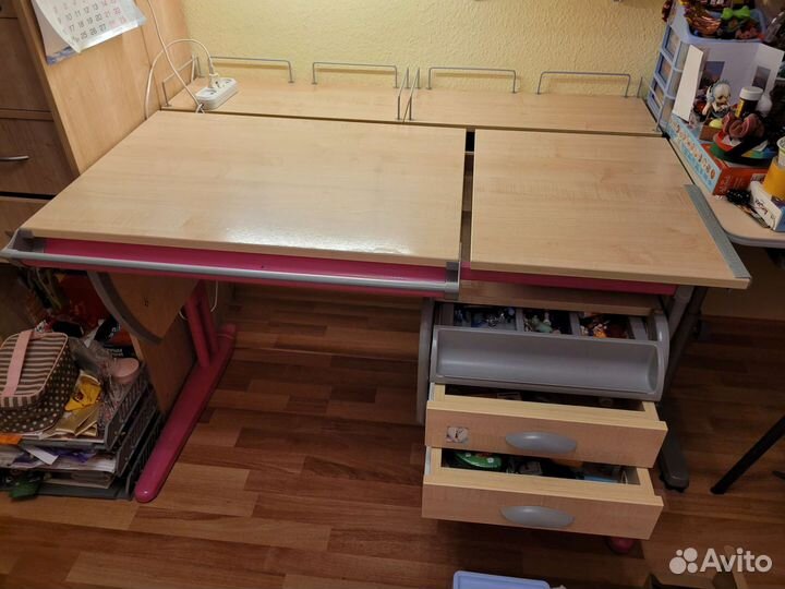 Растущая парта + стул Дэми