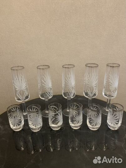 Бокалы, рюмки, креманка СССР