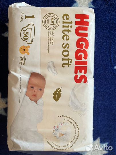 Подгузники huggies elite soft