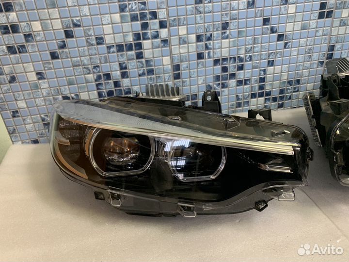 Фара BMW F32 black LED рестайлинг