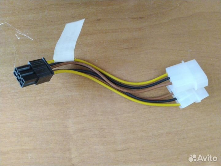 Переходник 2X Molex 4-pin на 6-pin видеокарту