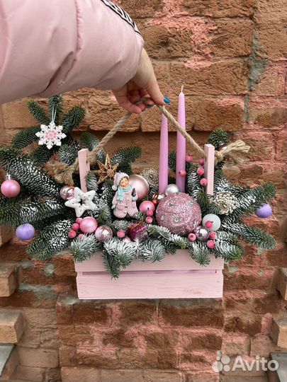 Новогодняя композиция из нобилиса