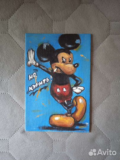 Картина маслом холст/магнит 10*15