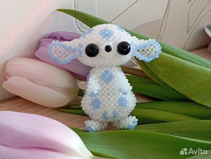 Амигуруми из бисера ушан