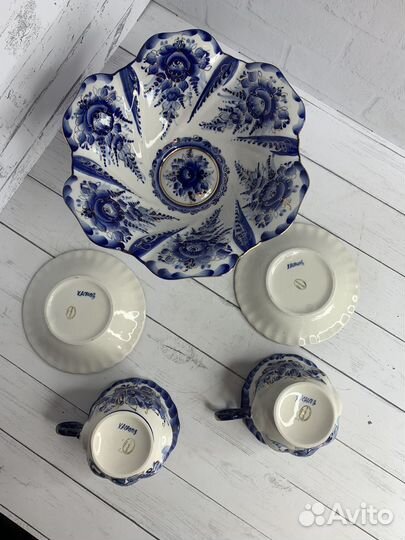 Чайный набор гжель авторская