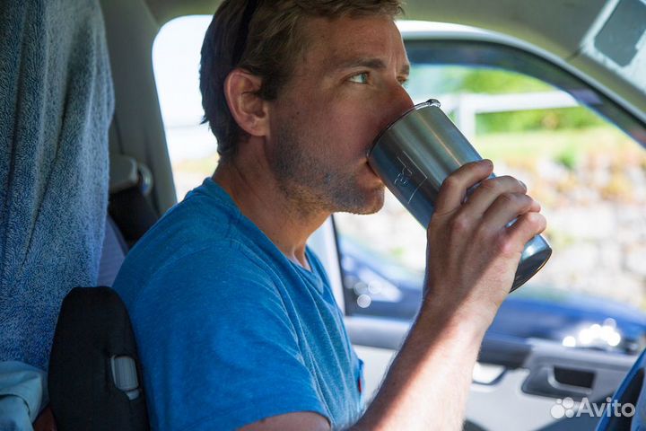 Кружка-термос из нержавеющей стали RED, 568 мл