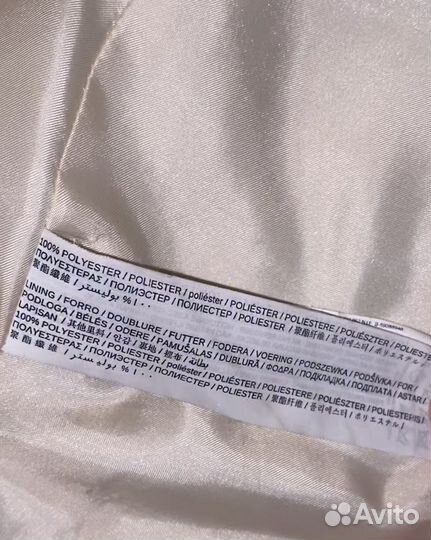 Шубка Mango S-M молочная