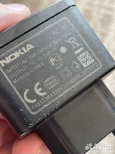 Блок питания nokia бу с дефектом