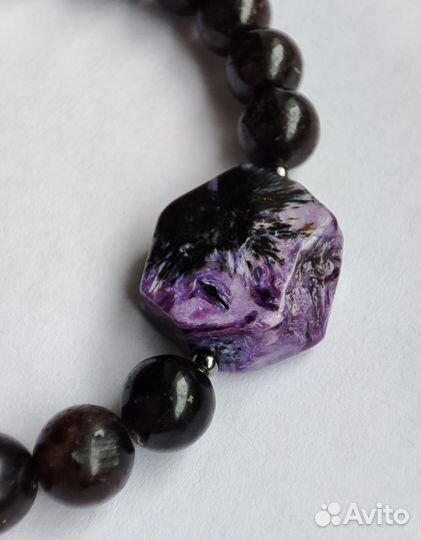 Чароит Астрофиллит браслет