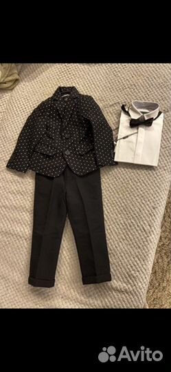 Пиджак, брюки, рубашка, бабочка. 92 рост. Gulliver