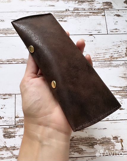 Футляр для очков кожаный (ручная работа)