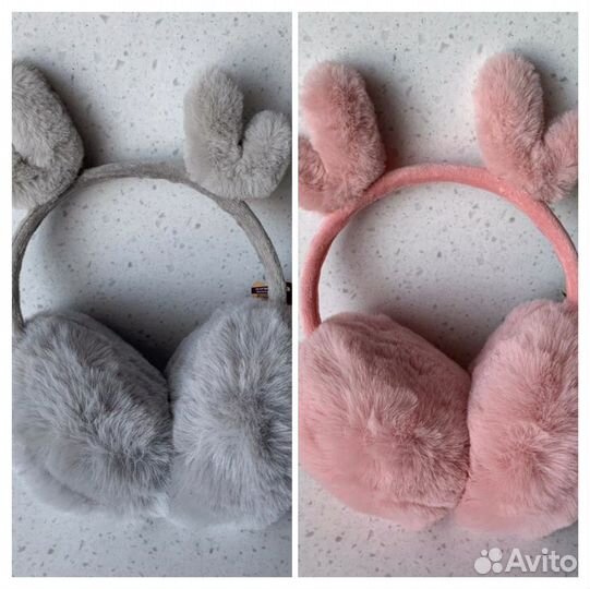 Меховые наушники, новые