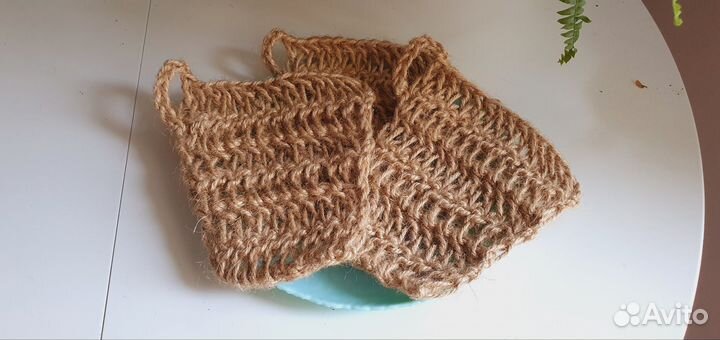 Губки из джута эко 3шт