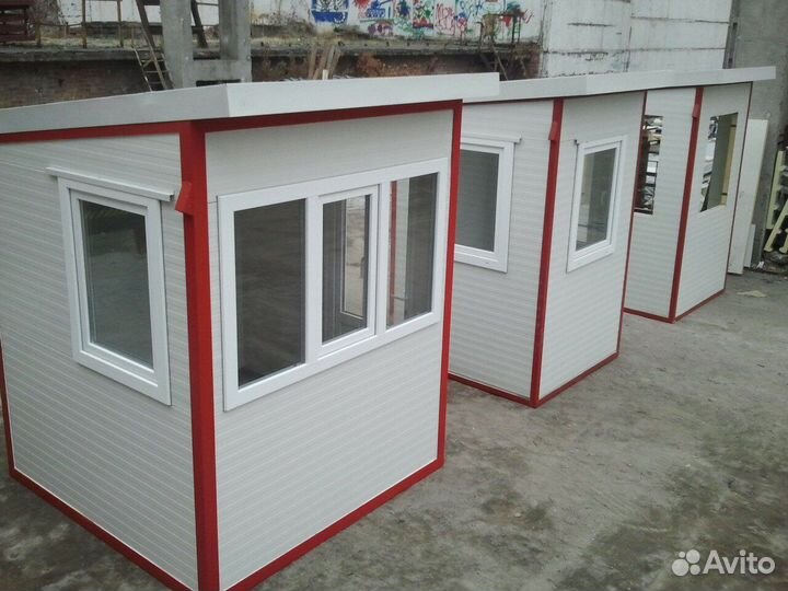 Модульный пост (будка) охраны из сэндвич панелей