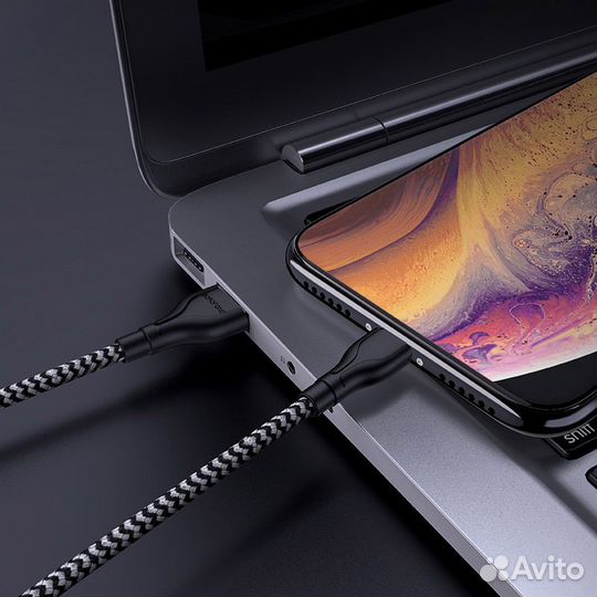 Кабель borofone Lighting BX-39 1m Black&White