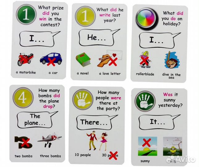 Past Simple Creativo карточная игра