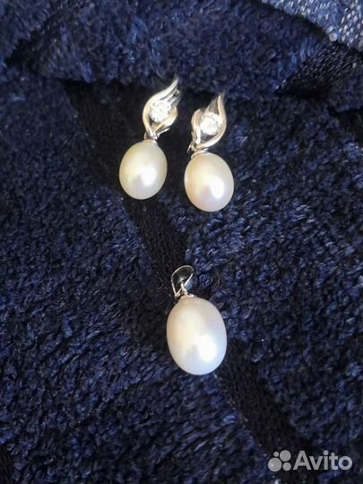 Комплект с жемчугом