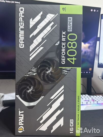 Видеокарта RTX 4080 super palit gamingpro