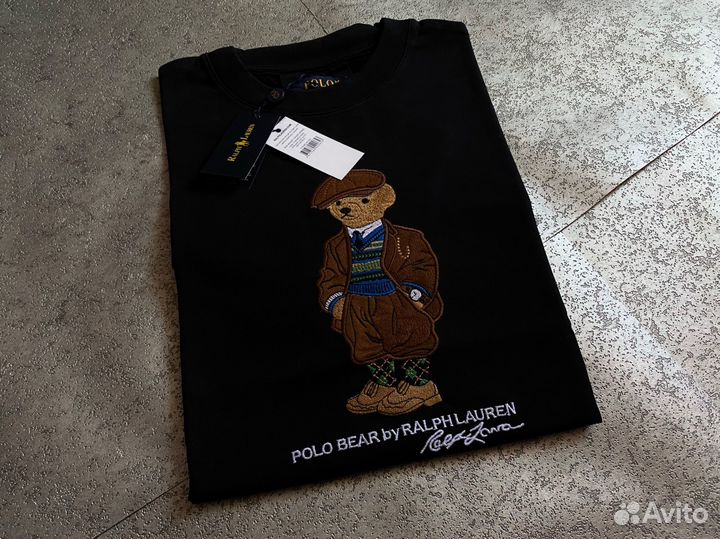 Футболка Polo Ralph Lauren медведь вышивка