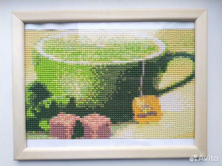 Картина из алмазной мозаики. (собранная)