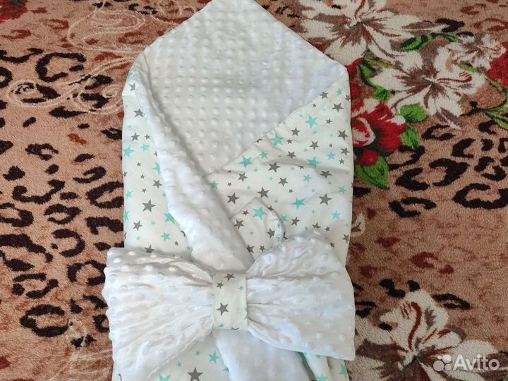 Конверт плед на выписку весна