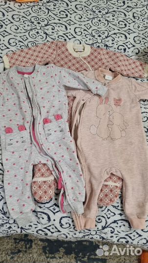 Детская одежда и обувь для девочек пакетом 62-80