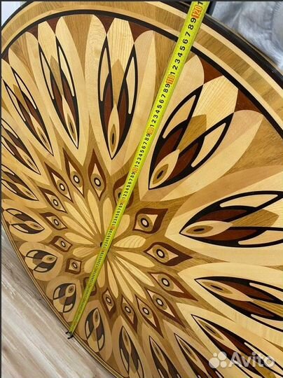 Панель мозаичная паркетная панно маркетри шпон 1