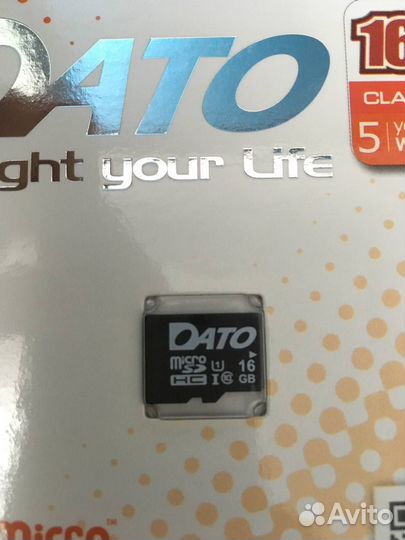 Карта памяти microsdhc Dato объёмом 16Gb Class10