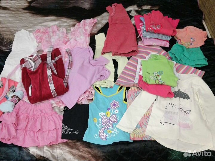 Вещи для девочки пакетами
