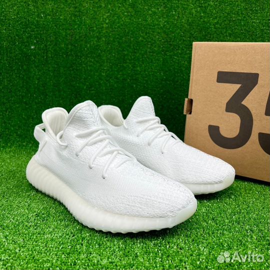 Мужские кроссовки Adidas Yezzy Boost 350 White