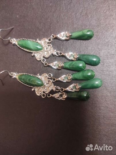 Винтажные украшения серьги и кольцо