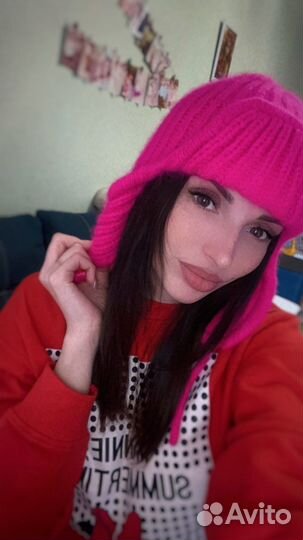 Комплект шапка и варежки